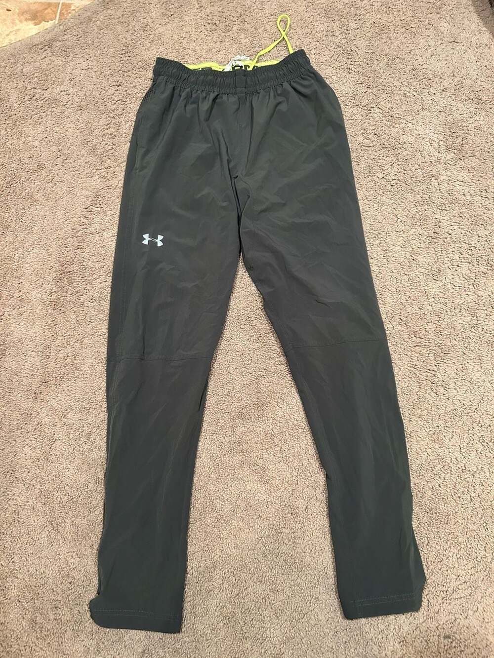Under Armour Storm HeatGear Fitted Running Pants Size MD/M Grey